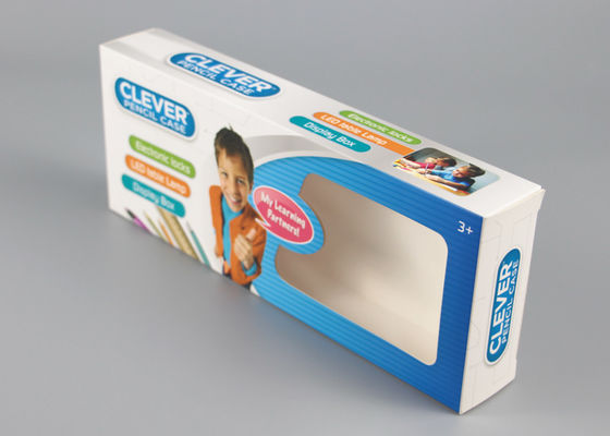 Mattelfenbein-Brett-Quadrat-Produkt-Verpackenkasten-Beugemuskel-Drucken mit Plastikfenster