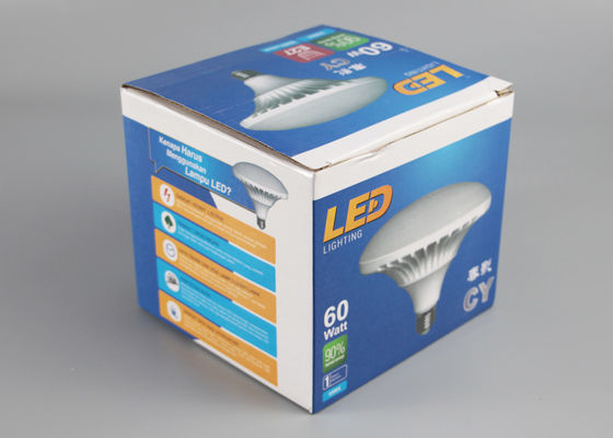 Aufbereitete rechteckige faltende Papier-Verpackenkasten-Stelle UV für das LED-Licht-Verpacken