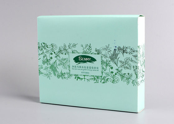 Kosmetisches kundenspezifisches Produkt-Verpackenkasten, kundenspezifische Kleinkästen mit grünes Goldstempel