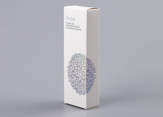 Weiße Elfenbein-Brett-Papier-Verpackenkästen mit heißem Laser-Silber und der Mattlackierung