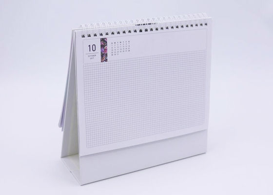 Papiertischkalender mit transparenter Plastikabdeckung, Tischkalender des Geschäfts-300gsm