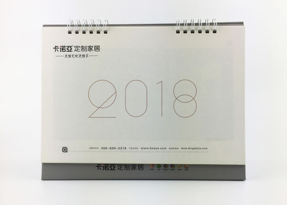 Kunstdruckpapier-hübscher Tischkalender, Kleinbetrieb-Stehpult-Kalender für Anzeigen