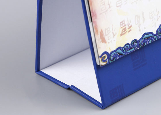 Mattvollenden-Pappbasis-Schreibtisch-Kalender mit Weißmetall-Spiralbindung