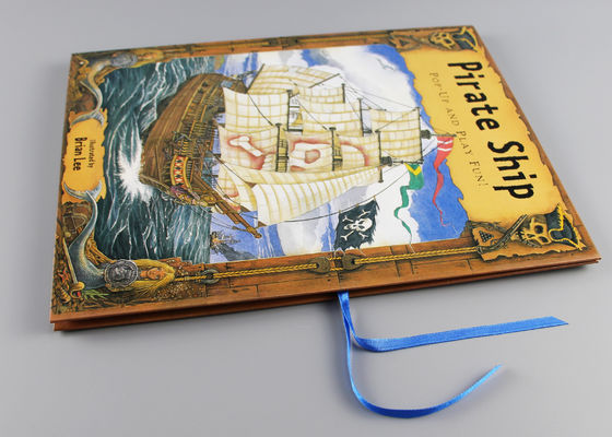 360 Grad Casebound-Kinder knallen oben Bücher mit glattem Vollenden der gebundenen Ausgabe
