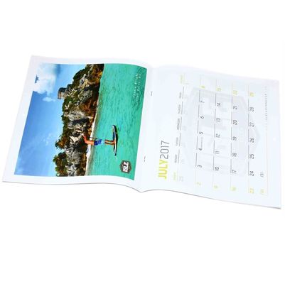Sattel, der jährlichen Wandkalender, Pappgroßen Papierwandkalender näht