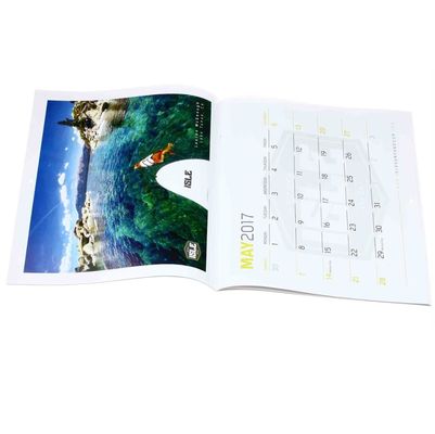Sattel, der jährlichen Wandkalender, Pappgroßen Papierwandkalender näht