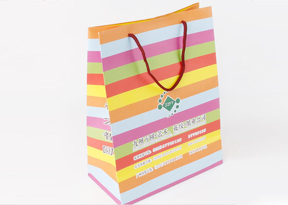 Multi Farbdrucksache-Einkaufstaschen fertigten Logo für Geschenk-Verpackung besonders an