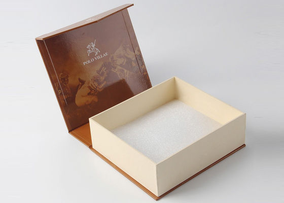 Magnetische Schließung Druckverpackenkasten-Kunstdruckpapier mit glatter Laminierung Giltter