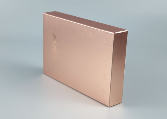 Wiederverwendbare Ebene Druckverpackenkasten-Kraftpapier-Material mit Gold Debossing