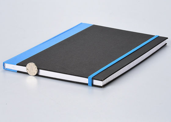 PU-Gewebe-Material Notizbuch des elastisches Band-festen Einbands für Geschäftstreffen-Anmerkung