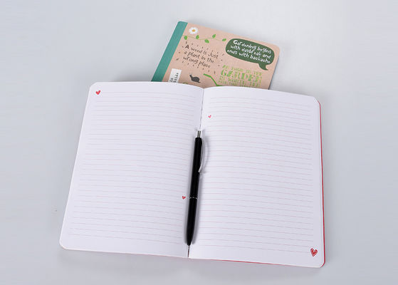 Papiereinband-Punkt-Gitter-Notizbuch der perfekten Bindung, bunter Plastikverklemmtes Notizbuch