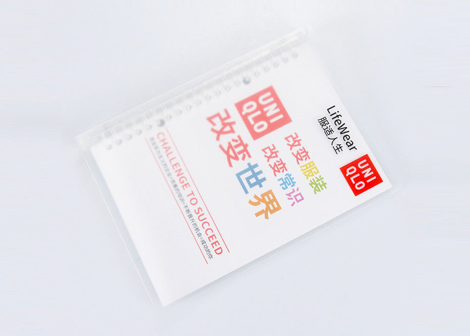 Notizbuch-Offsetpapier-Material des Niet-Plastikfesten einbands und personifiziertes Logo